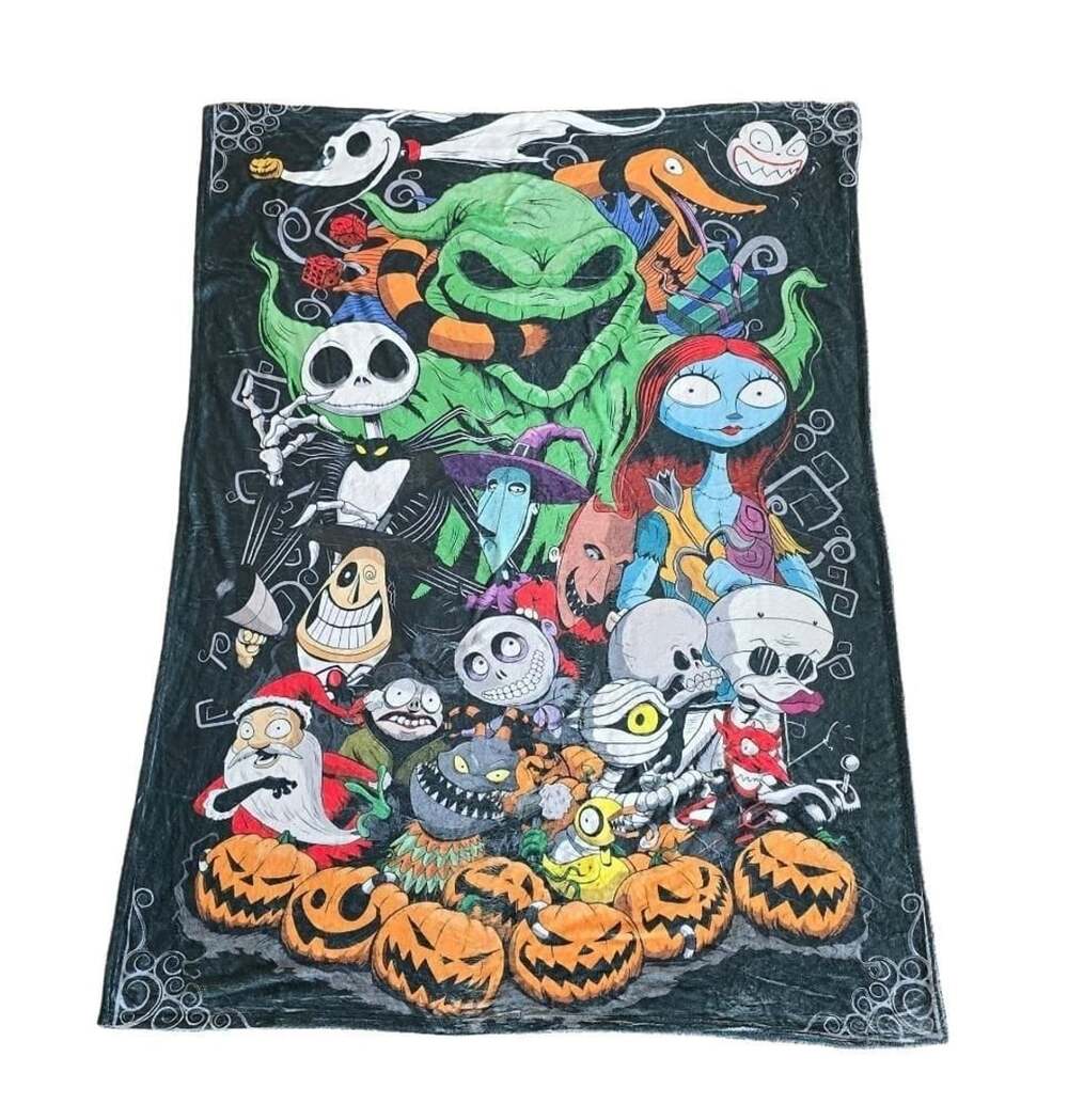 The Nightmare Before Christmas Character Fleece Blanket Throw